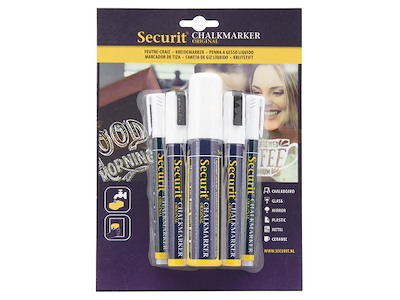 Tusch 5-p Hvid 2x1-2mm/2x2-6mm/1x7-15mm