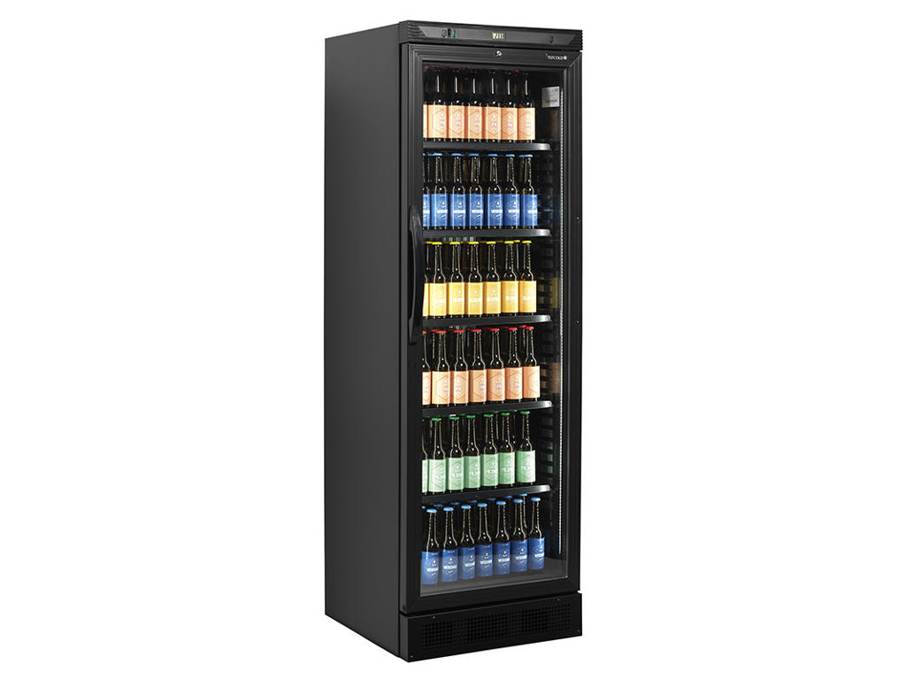 Displaykøleskab 358 ltr. Sort  +2.+10