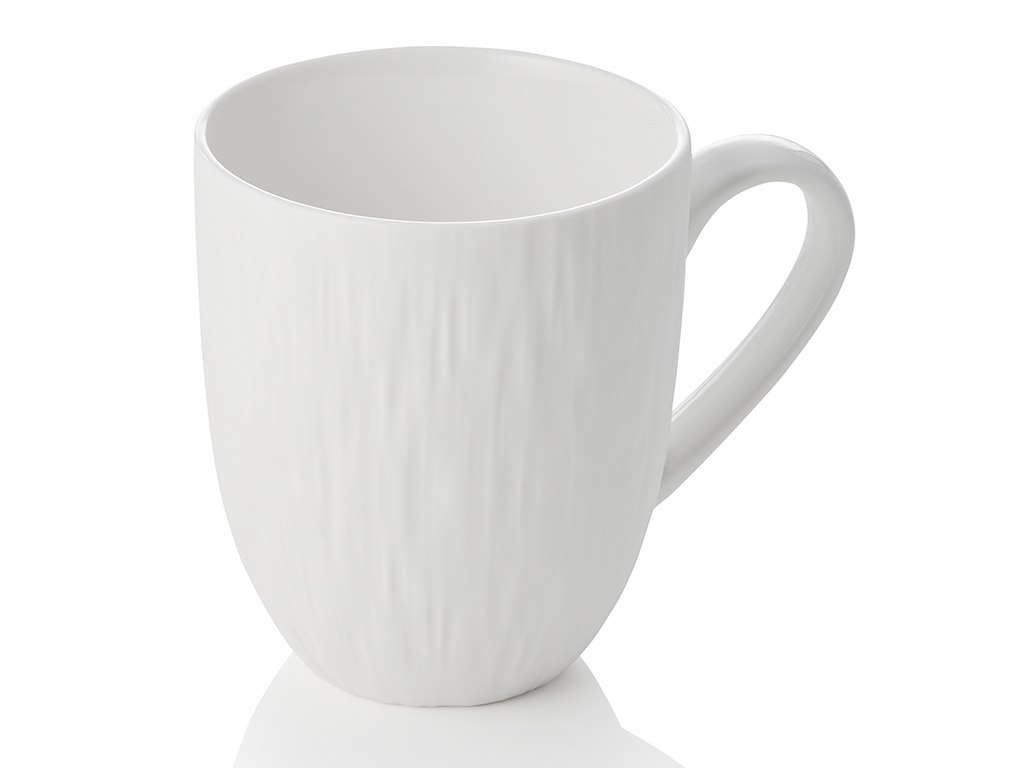 Krus med hank 330 ml Shiro Hvid