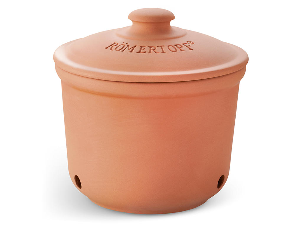 Römertopf Krukke med låg – Mini Terracotta