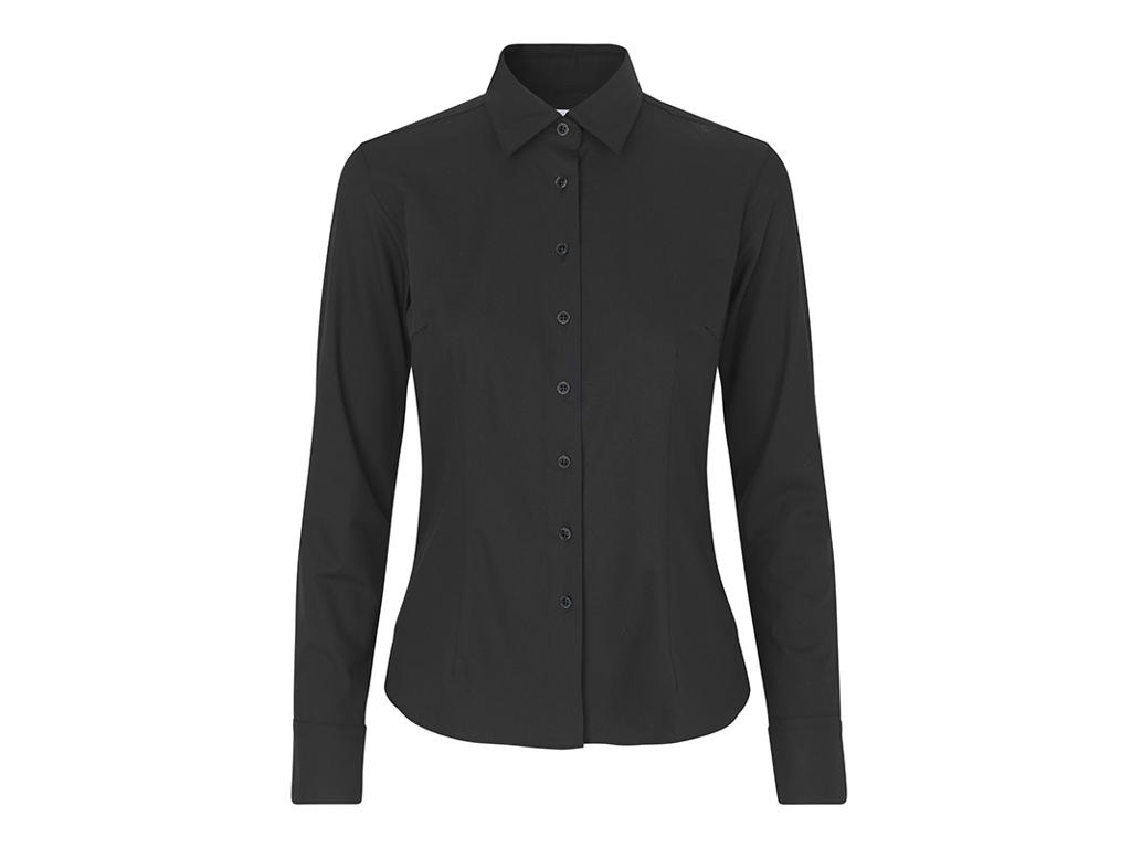 ID SEVEN SEAS Hybrid shirt | modern | dame - S52 - Sort / L | Skjorter | Overdele | Spar20%