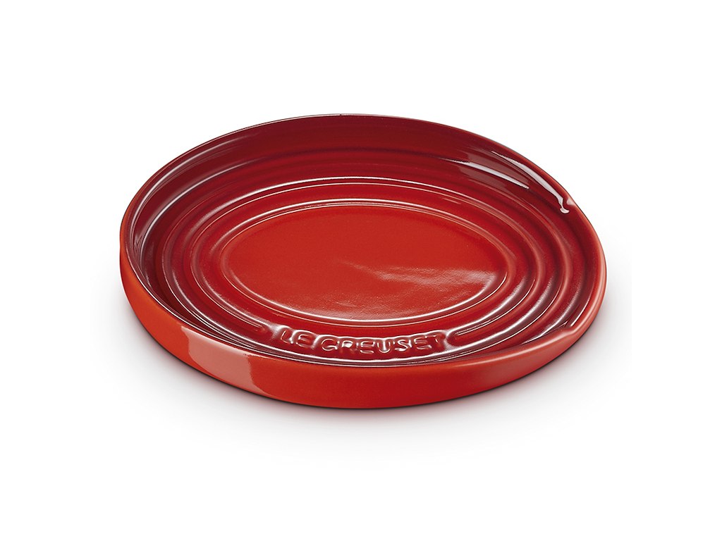 Grydeskeholder i stentøj 16x12 cm i Cerise