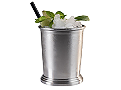 Krus u/hank børst stål Ø8,5 cm 35 cl