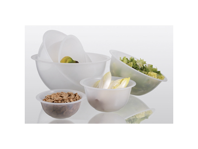 Skål plast hvid 13 liter Ø 40 cm 