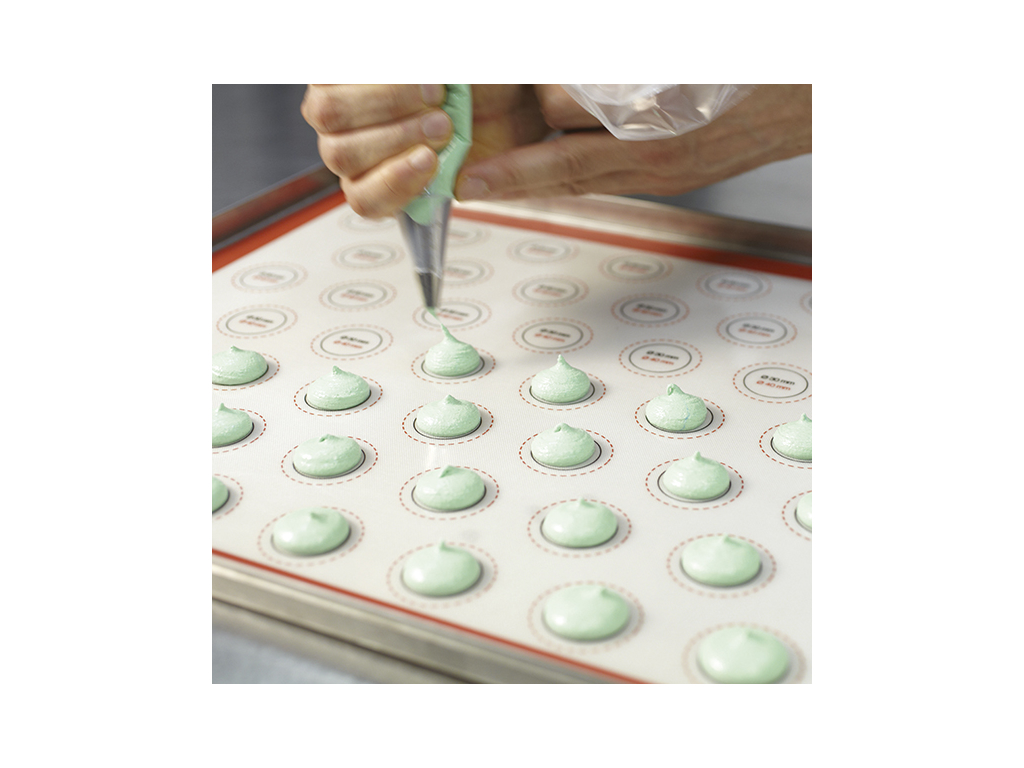 Bagemåtte, 58,5x38,5 cm, med cirkelmarkeringer, tåler -40 til +280 °C