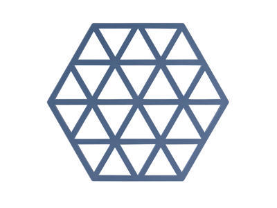 Bordskåner Zone Triangles 16x14 cm Blå