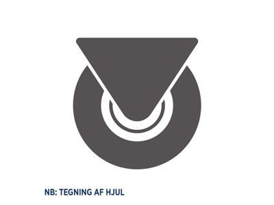 Hjul 4 stk til CS borde