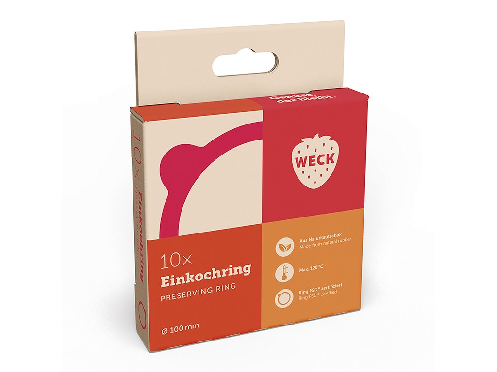 Weck Gummiring RR100- pakke med 10 stk
