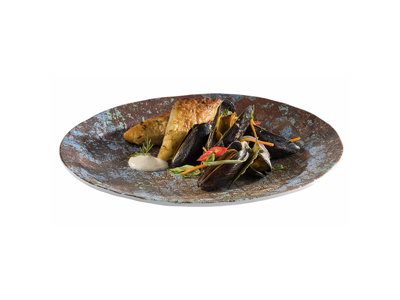 Tallerken rund melamin Ø26 cm Aquaris