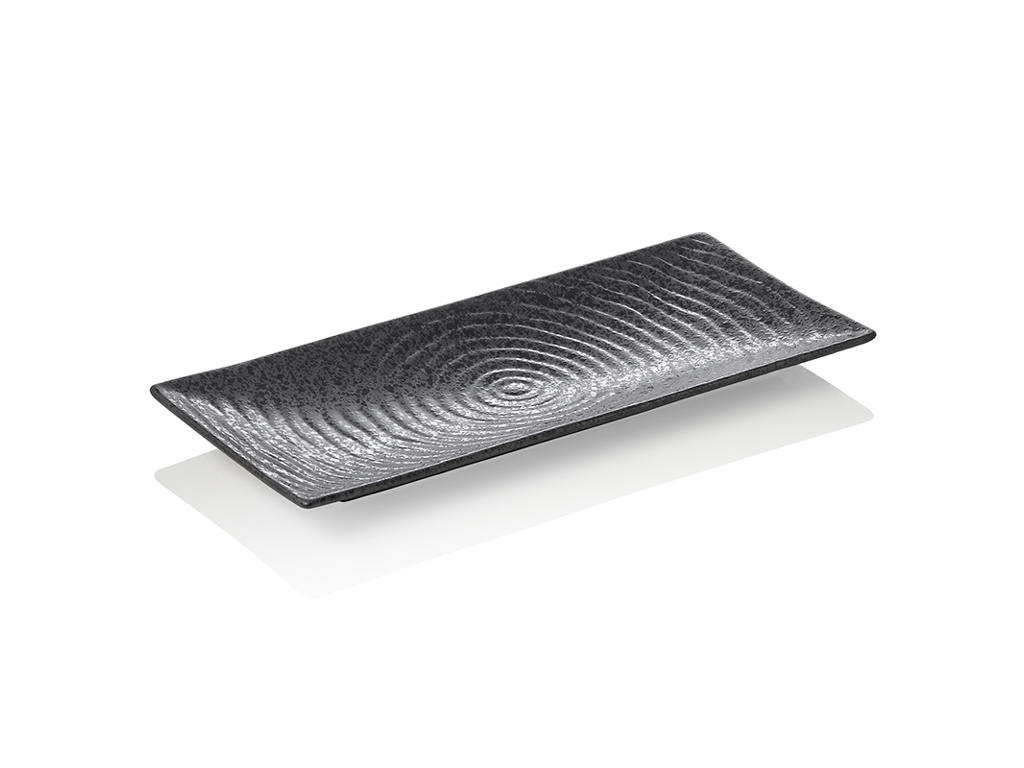 Tallerken 30,5x14x2cm Sort Maya