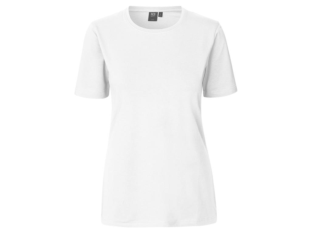 T-Shirt Stretch Komfort Dame Hvid Large