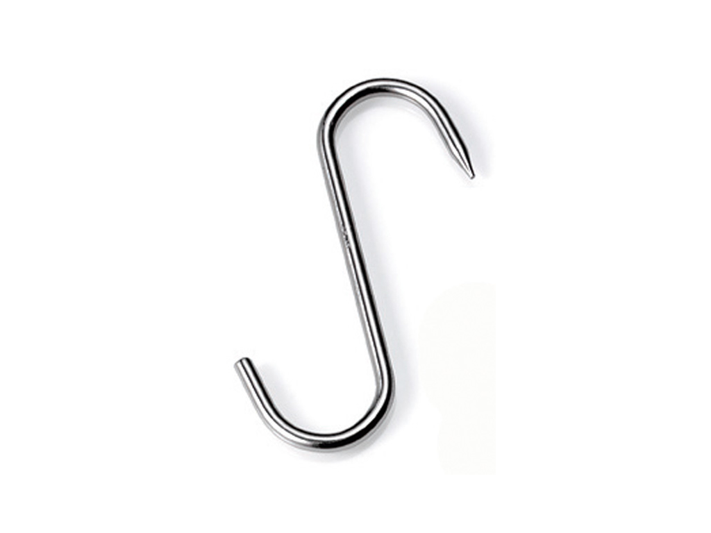 S-krog, rustfri 180 x 8 mm