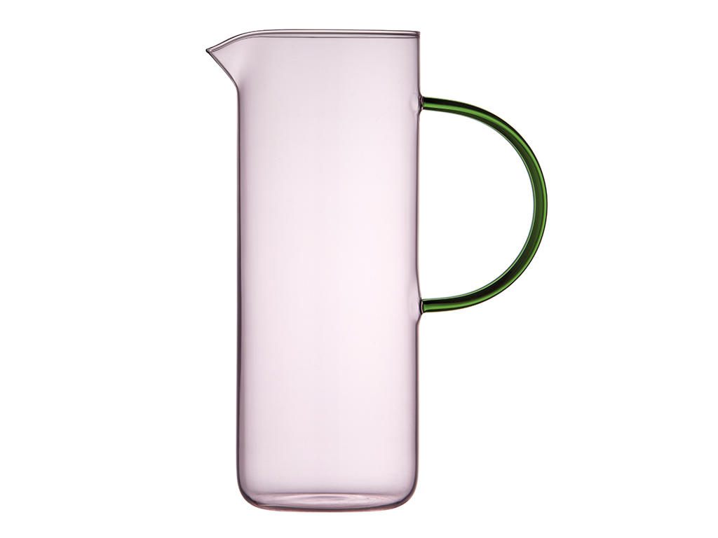 Kande Glas Torino 1,1 liter Pink/Grøn