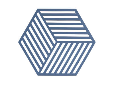 Bordskåner Zone Hexagon 16x14 cm Blå
