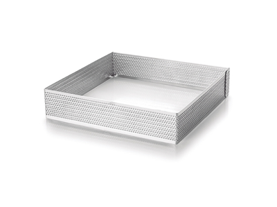 Bagering firkantet perforeret 20x20x3,5 