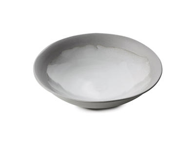 No.W Dyb Tallerken Ø 24 cm Hvid/Grå