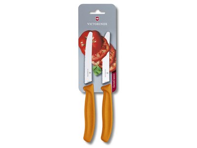 Tomatknive, 11 cm, 2-pak, Victorinox, orange