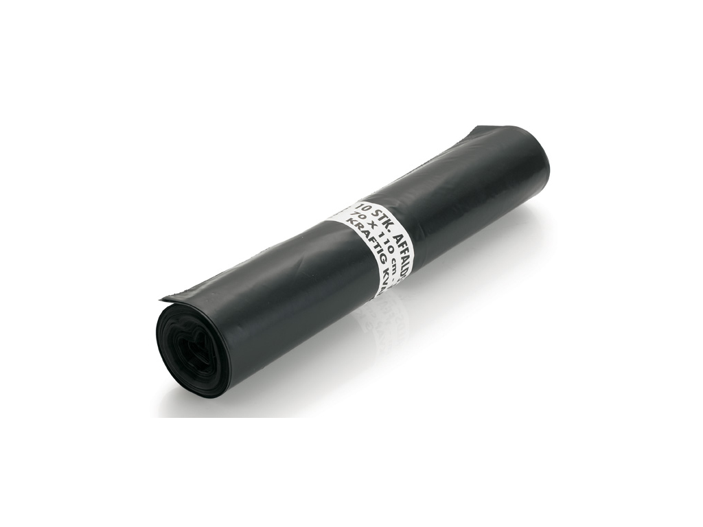 Affaldssække Sorte 92 x 144,5 cm 1 rl.