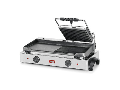 Toaster 1/2Klap m/grill 1/2stegeplade
