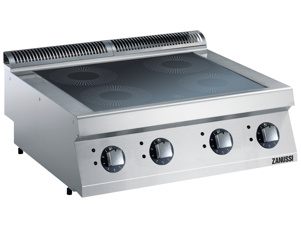 Induktionskogebord 4 zoner el 800 mm 700