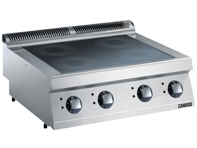 Induktionskogebord 4 zoner el 800 mm 700