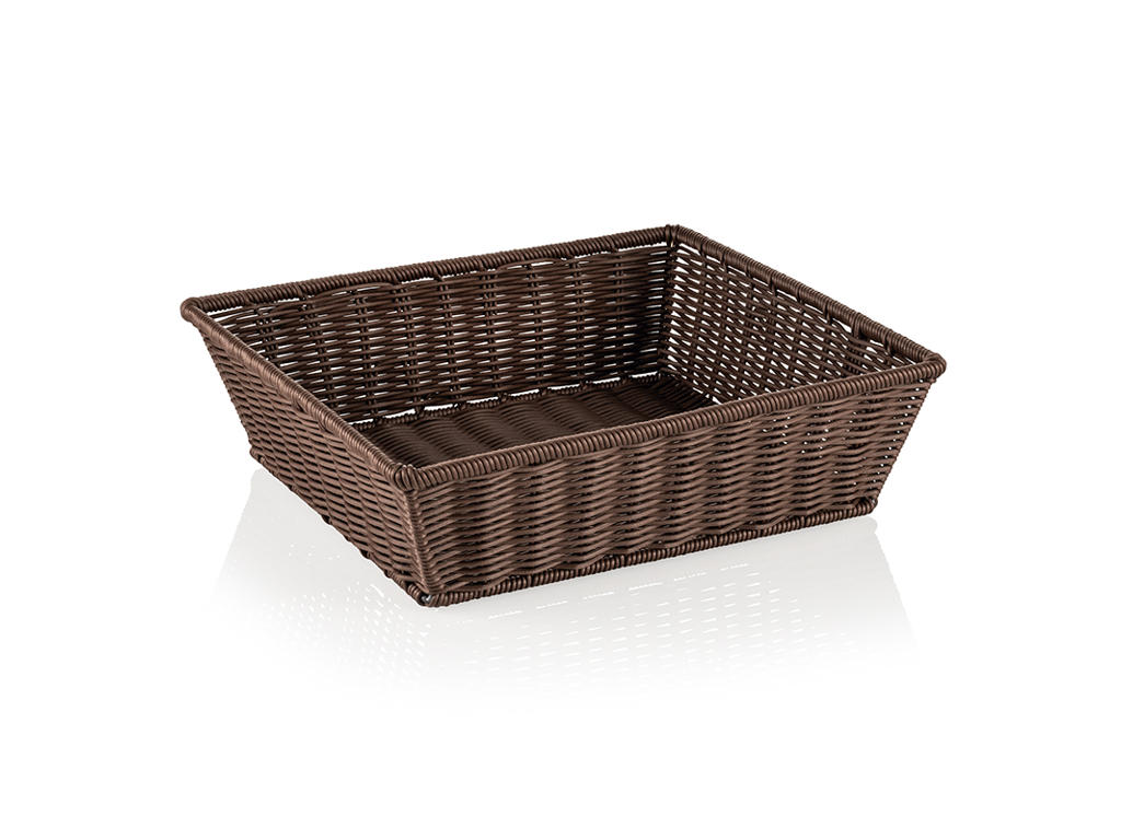 Kurv Brun 2/3GN 35,5x32,5x10 cm Weaver P
