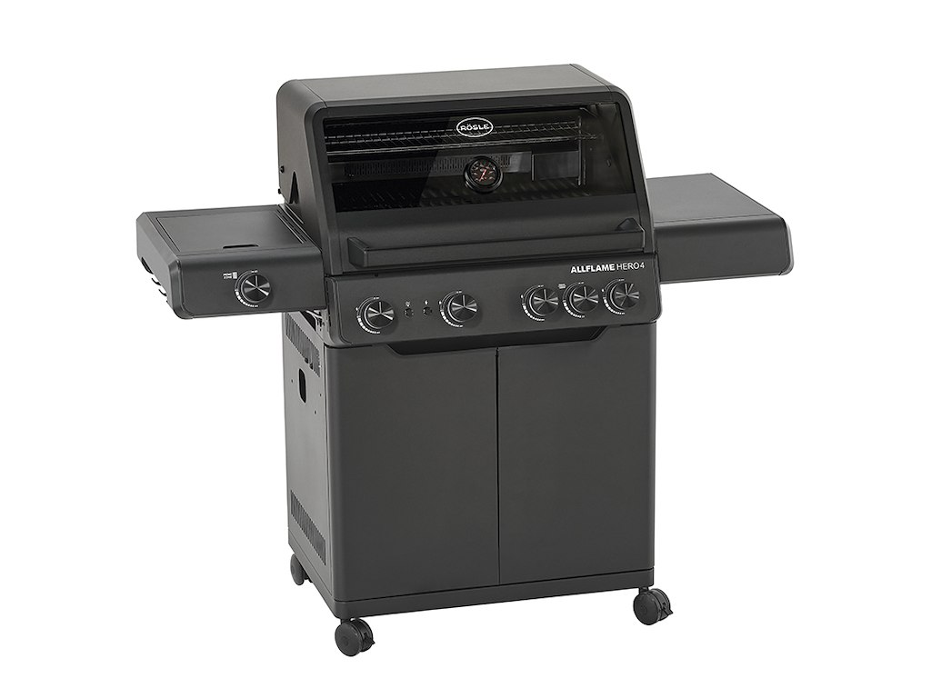 Gasgrill AllFlame Hero 4 21000 Watt Sort