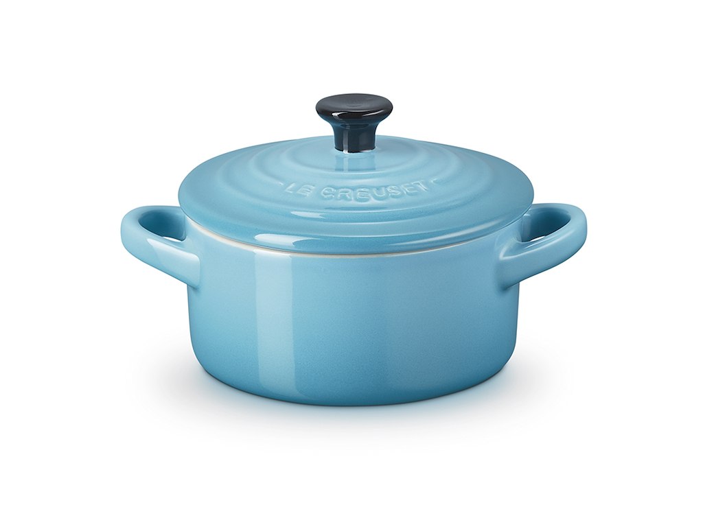 Le Creuset mini stentøjsgryde Ø 10 cm i caribbean
