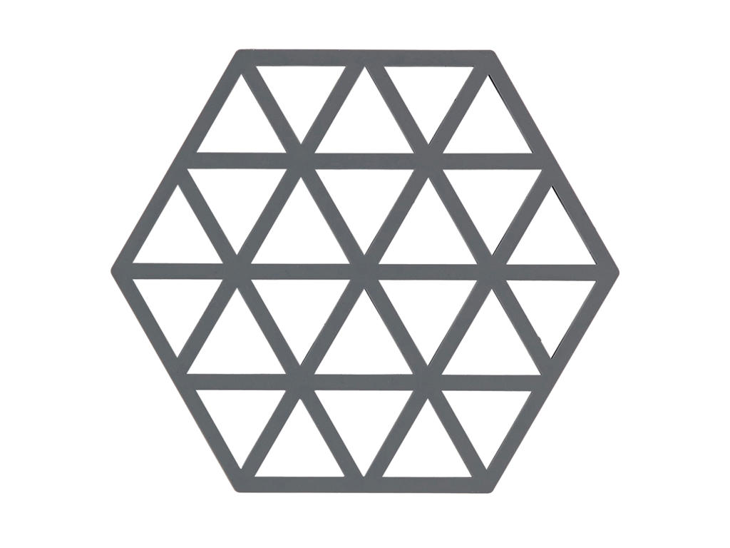 Bordskåner Zone Triangles 16x14 cm Grå