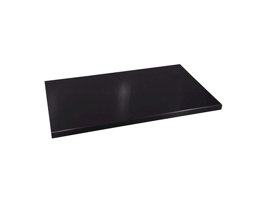 Skærebræt polyd Sort 40x25x2 cm med dup
