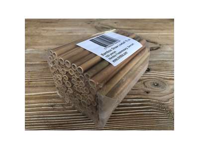 Sugerør Bambus 15 cm