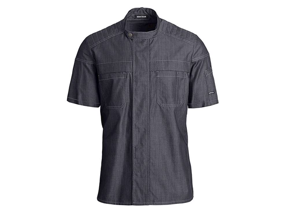 Kokkejakke Biker Dark Ocean Unisex S