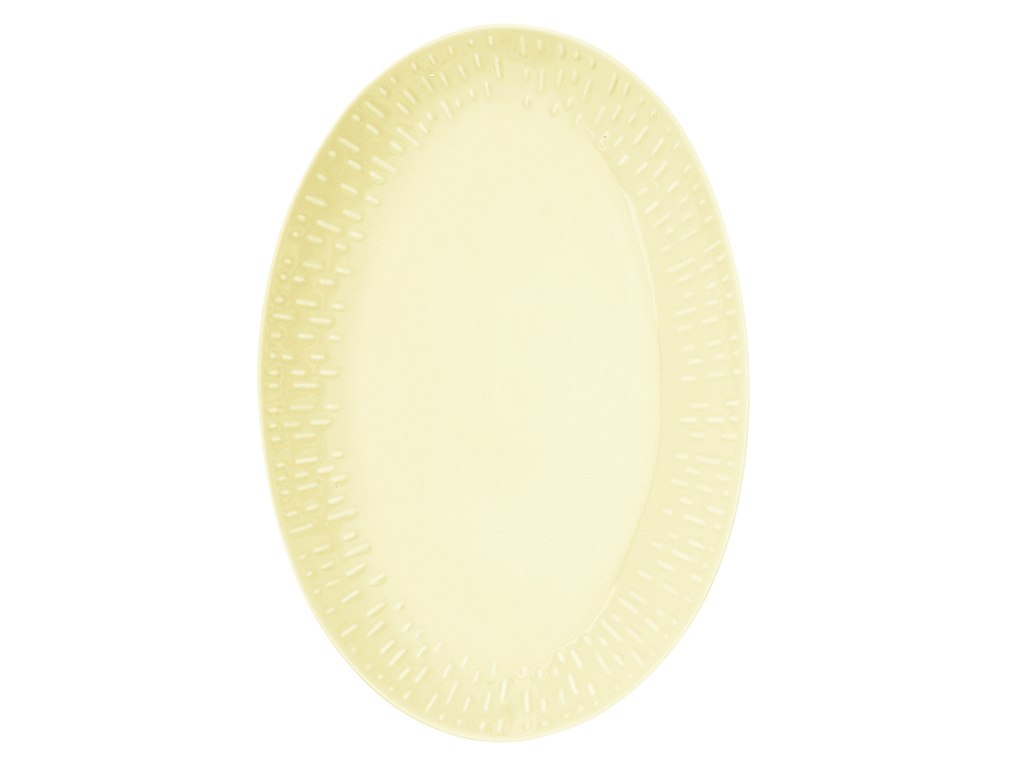 Fad Oval 36x25,5 cm Confetti Lemon