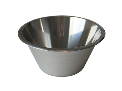 Konisk rustfri skål 11 ltr. Ø39cm