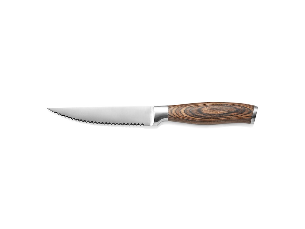 Steakkniv 11,5 cm Pakka Wood Mørk