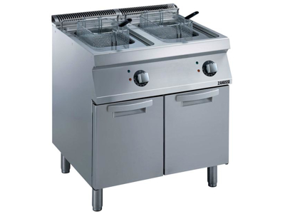 Friture 2x7 ltr m/skab el 800 mm 70