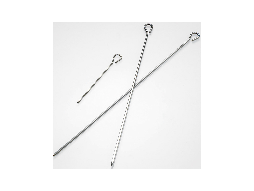 Grillspyd, rustfri 300 x 3 mm