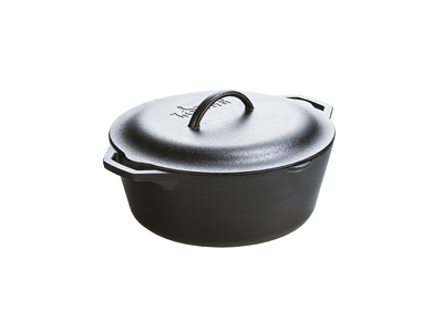 Støbejerns gryde m/låg 6,62 ltr LODGE