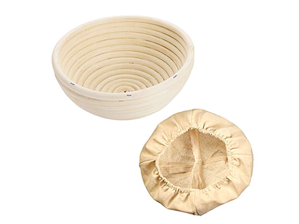 Hævekurv rund Ø20,5cm m stofklæde