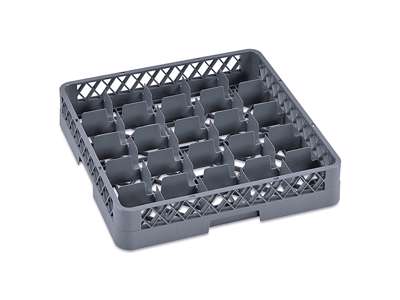 Opvaskebakke til glas 25 rum grå