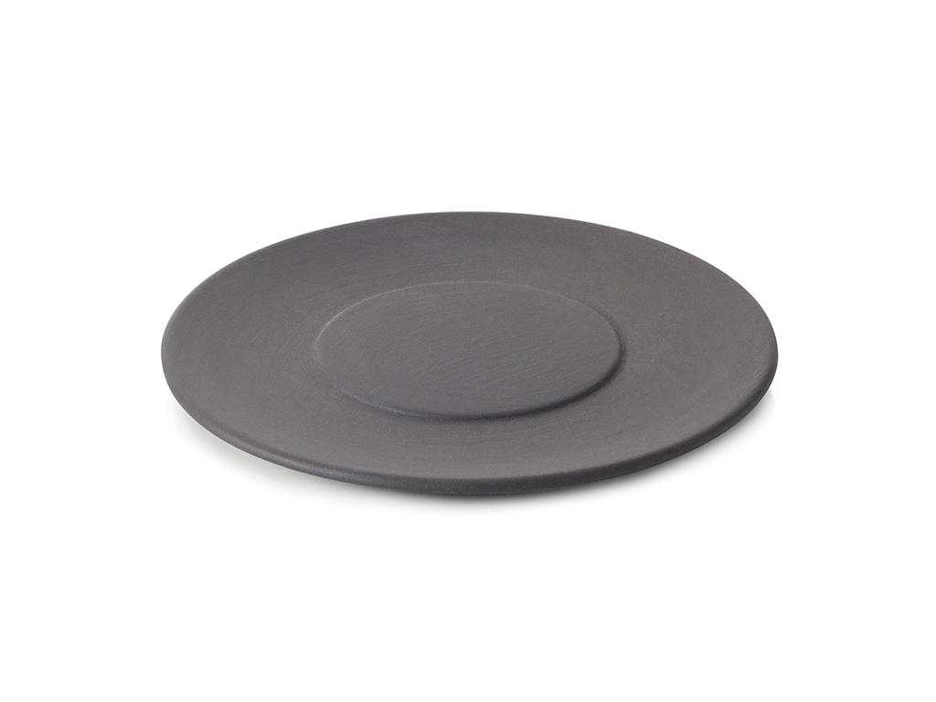 Låg til skål Uglaseret Sort Solstice