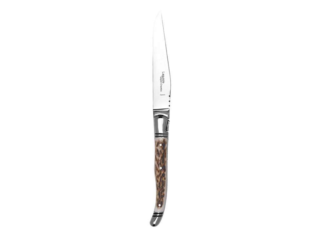 Steakkniv, Laguiole Prestige, Skæfte af hjortehorn
