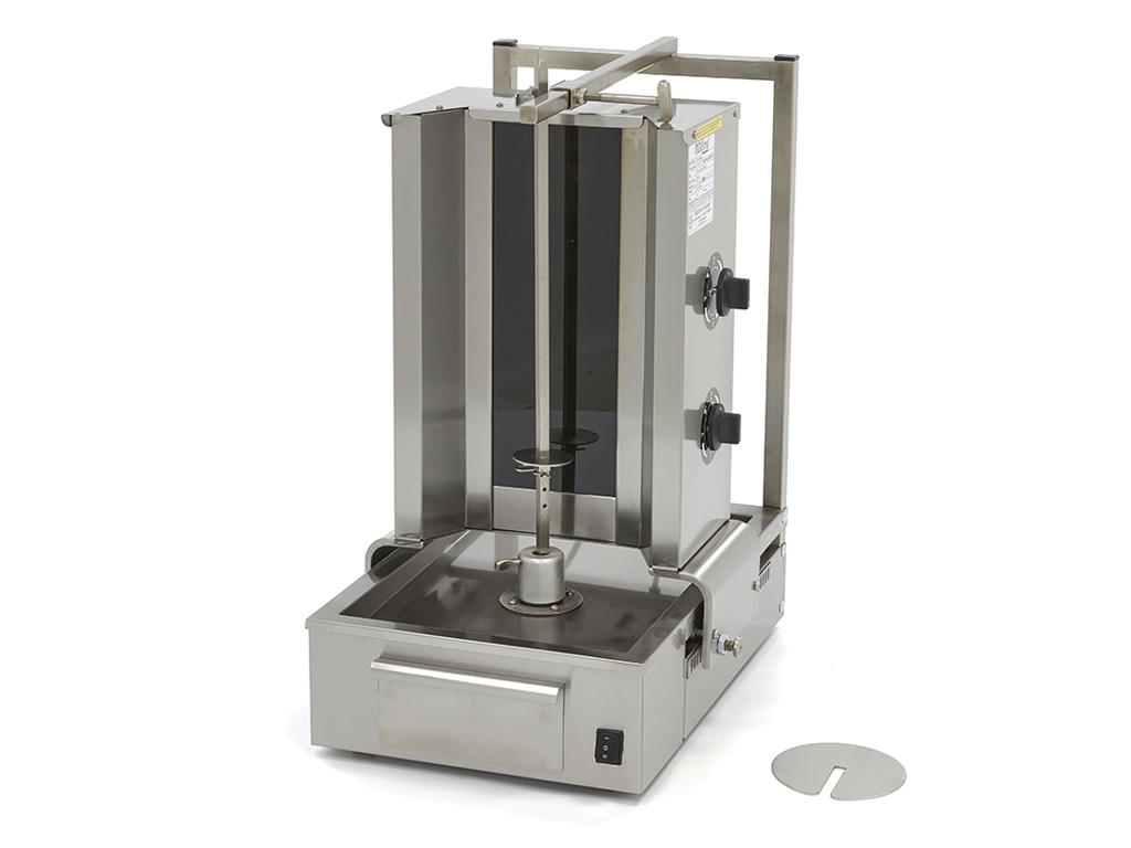 Kebab grill 2 brændere 20 kg kød EL