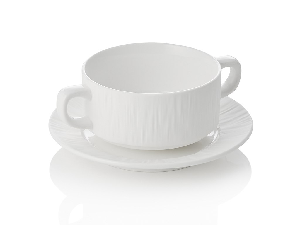 Skål m/underkop 250ml Shiro Hvid