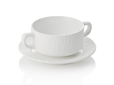 Skål m/underkop 250ml Shiro Hvid