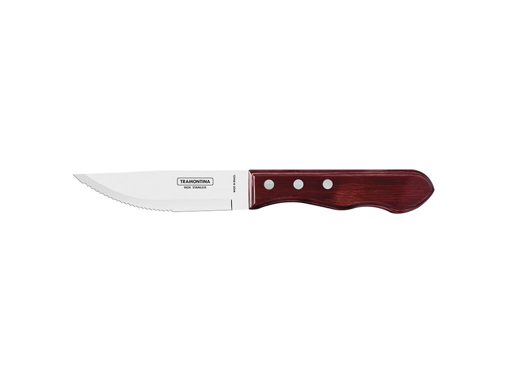 Steakkniv Jumbo 12 cm Rød Polywood