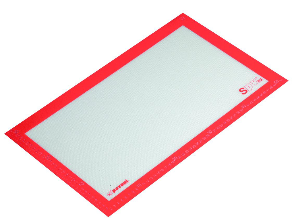 Bagemåtte, 52x31,5 cm, med cm-mål,  tåler -40 til +300 °C