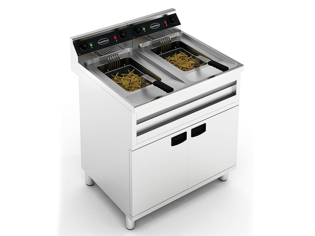 Friture 2x12 ltr. EL 2x9 kW  Gulvmodel