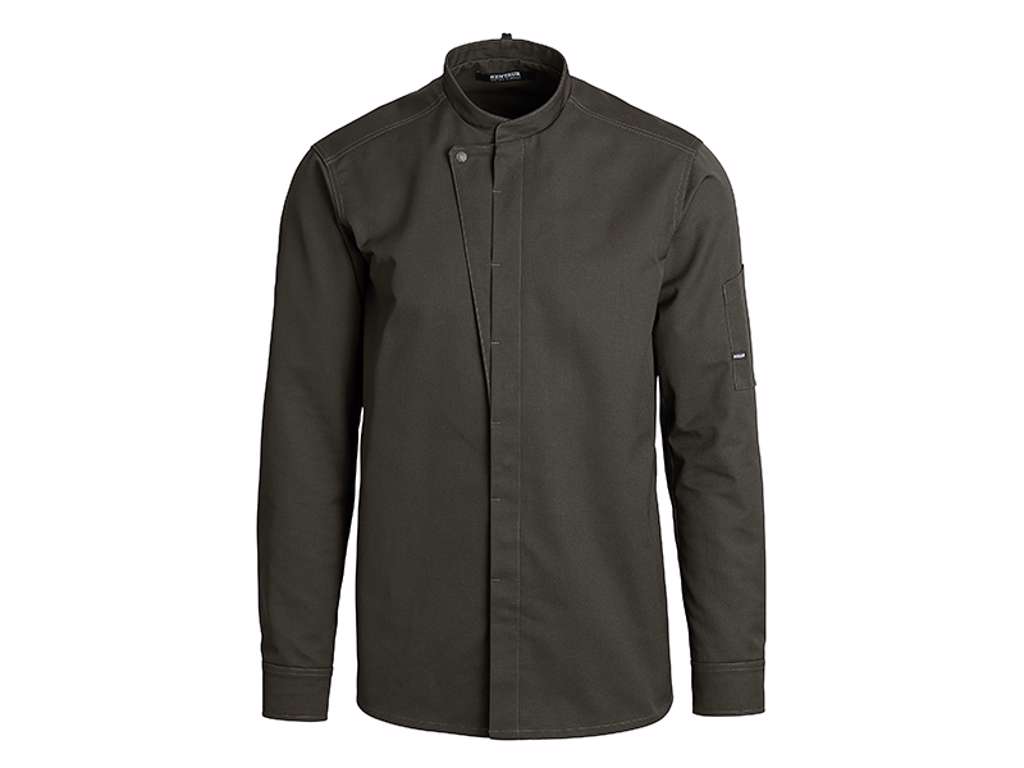 Kokkejakke cypres olive m/trykknap XXXXL