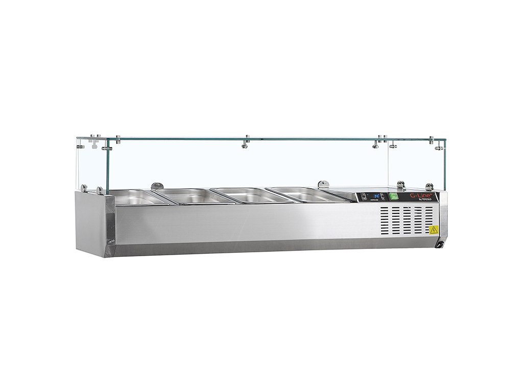 Køleopsats GN1/3 x4 RF m/ glas top